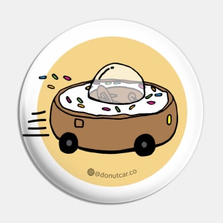 Donut Car - Let's Roll! (Lemon) Pin