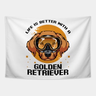 Golden Retriever Tapestry