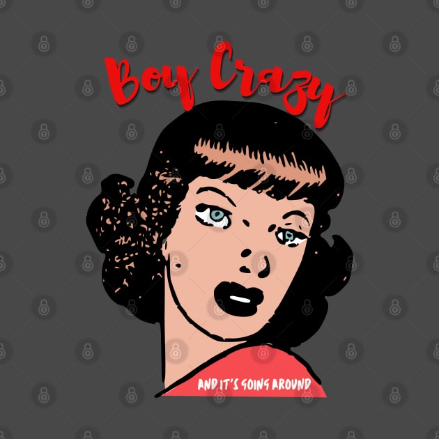 Boy Crazy - Retro Comic Book Woman by TJWDraws