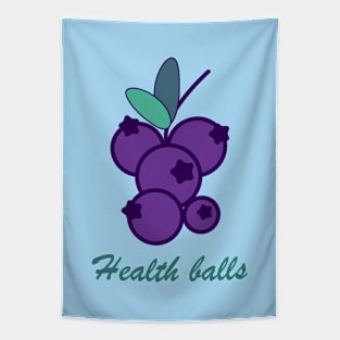 Health blueberrys balls Tapestry