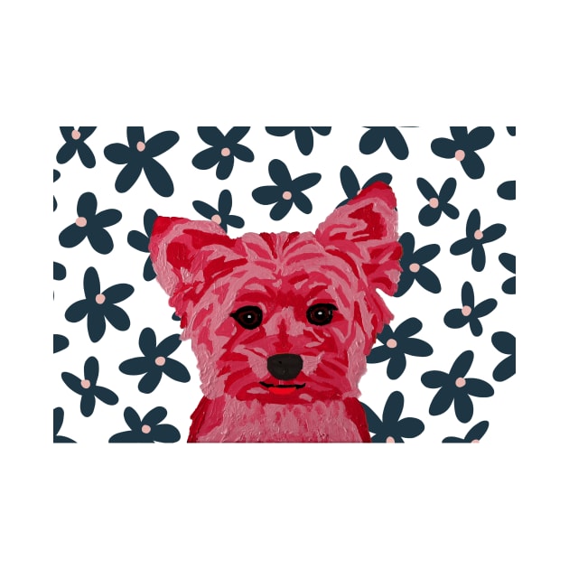 Kate Yorkie by Flower Wallpaper by AmandaAAnthony