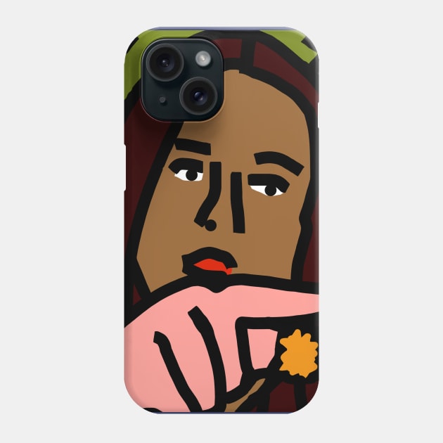 Friend of Woman Yelling at a Cat Meme Phone Case by ellenhenryart