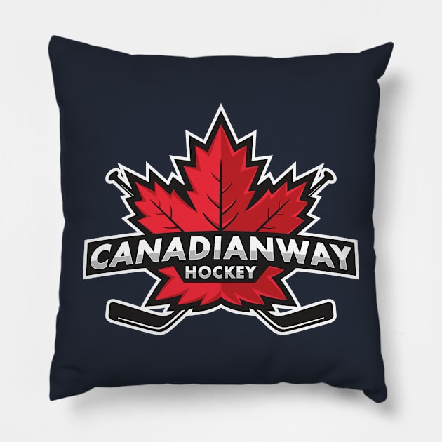 Canadian Hockey Maple Leaf Pillow by saigon199x