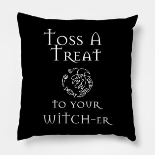 Toss a Coin or Treat to your Witch er - Witcher Halloween Edition Pillow