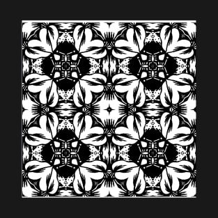 Kaleidoscope in Black and White T-Shirt