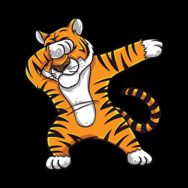 Funny Dabbing tiger shirt - perfect gift for kids by Pummli