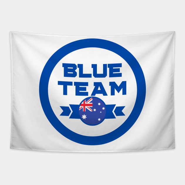 Cybersecurity Blue Team Australia Gamification Badge CTF Tapestry by FSEstyle