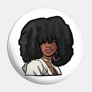 Sophisticated Black Woman Pin