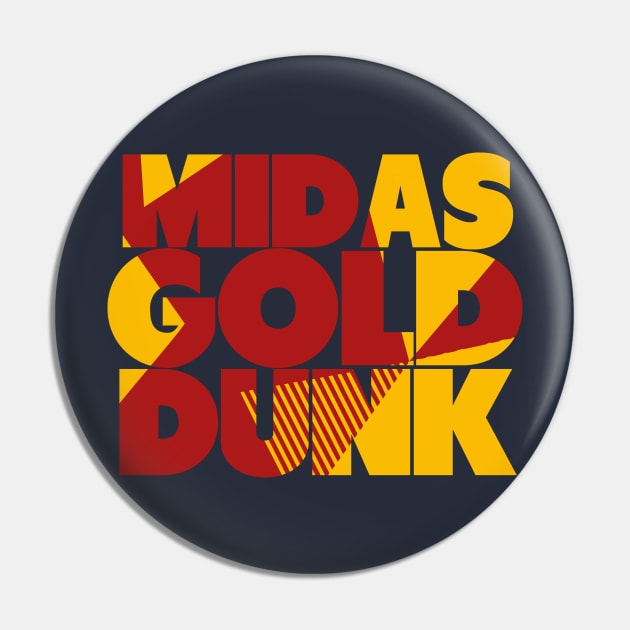 Midas Gold Sneaker Dunk Art Pin by funandgames