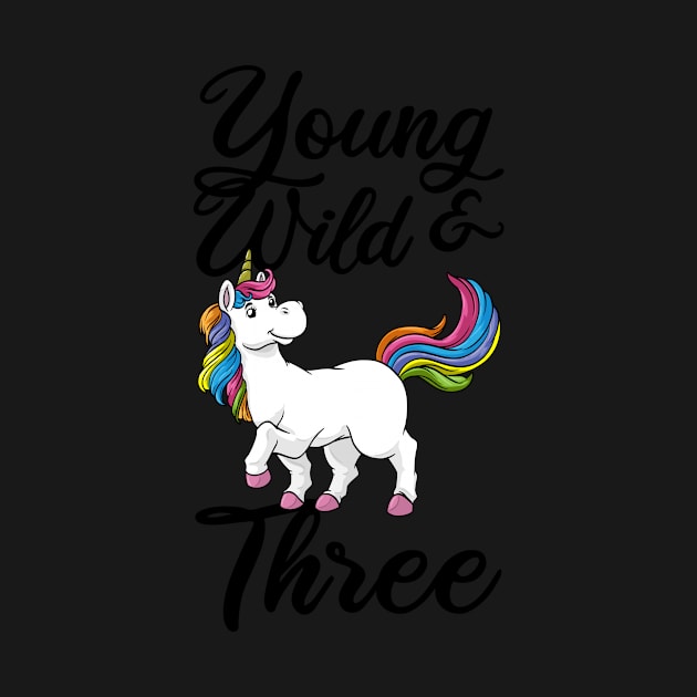 Young Wild Three birthday children gift by bigD