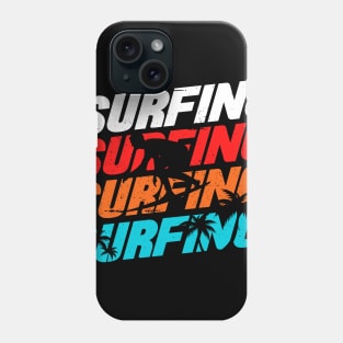 Colorful lettering SURFING Phone Case