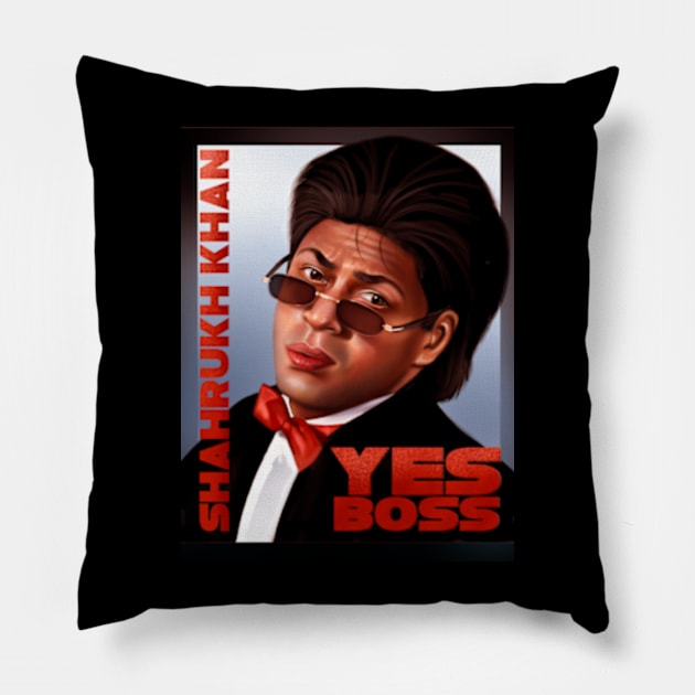 Shahrukh Khan Yes Boss Pillow by SAN ART STUDIO 