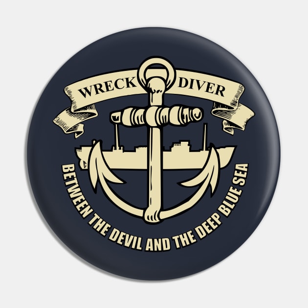 Wreck Diver Pin by TCP