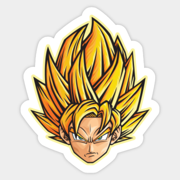Dragon Ball Z Super Saiyan Goku Goku Sticker Teepublic Uk
