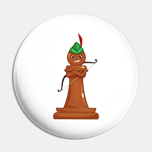 Chess piece Pawn Archer Chess Pin