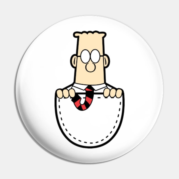 Dilbert In The Pocket Pin by mighty corps studio