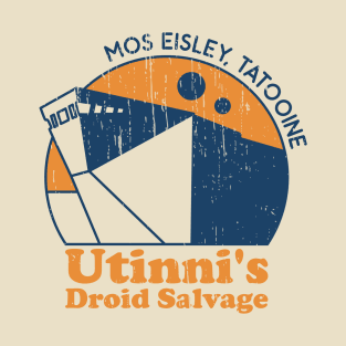 Utinni's Droid Salvage Distressed Retro T-Shirt