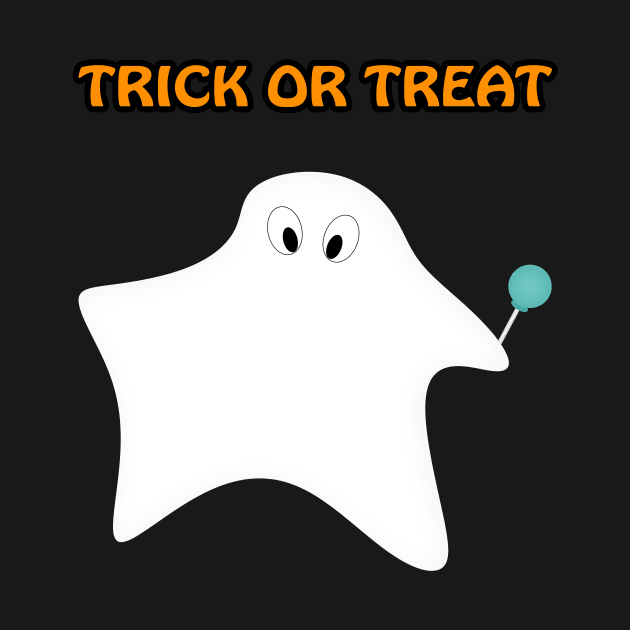 Trick or treat - Halloween, ghost, candy, lollipop. by kerens