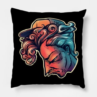 Graffiti Face Pillow