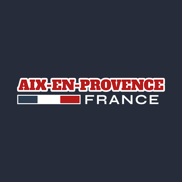 Aix-en-Provence France Retro by urban-wild-prints