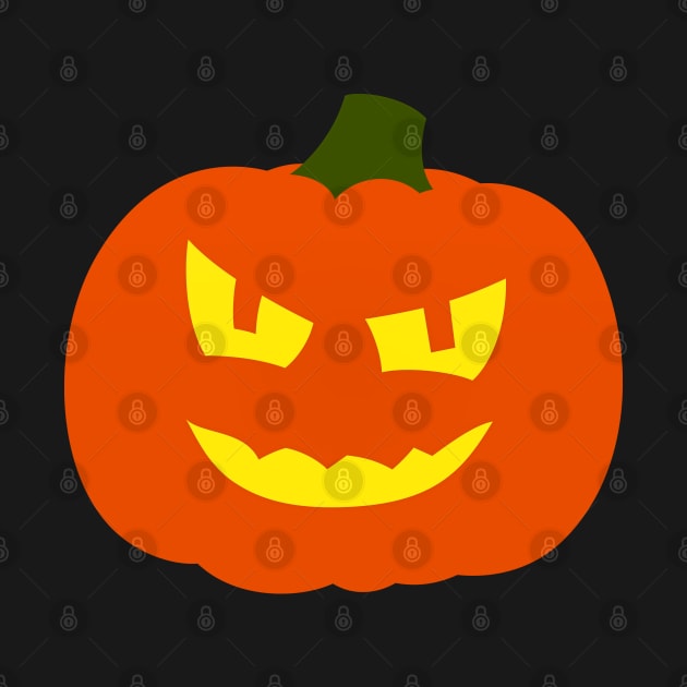 Halloween Funny Rough Scary Pumpkin Face by koolteas