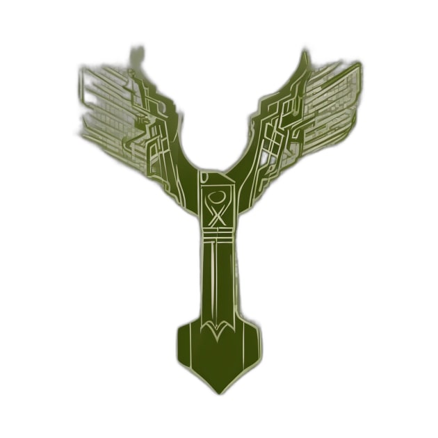 Cybernetic Eagle Emblem Design No. 578 by cornelliusy