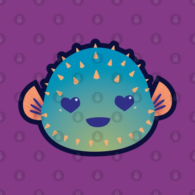 Love-struck Puffer Fish by zarya_kiqo