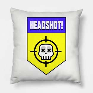 Headshot Skull sight Video games Retro gaming Pillow