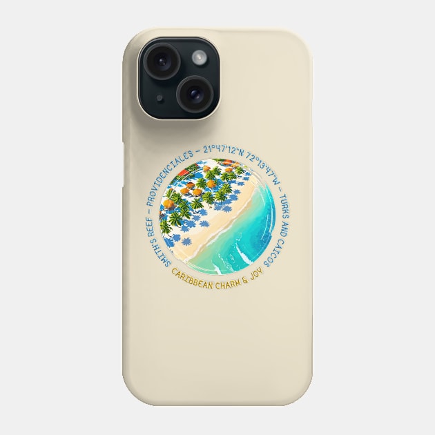 Smith's Reef, Providenciales, Turks and Caicos Islands, Caribbean Charm And Joy Phone Case by funfun