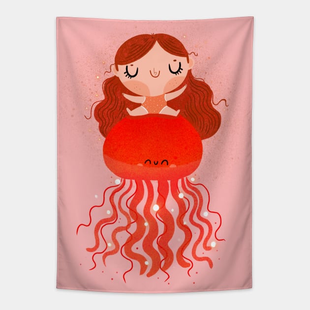 Jellyfish Tapestry by Mjdaluz