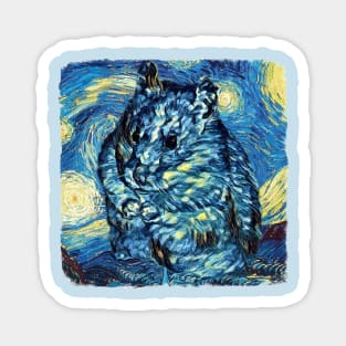 Hamster Van Gogh Style Magnet