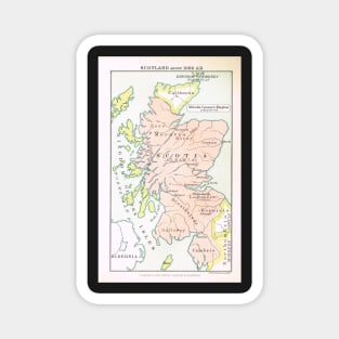 Map of Scotland in 1066 Magnet