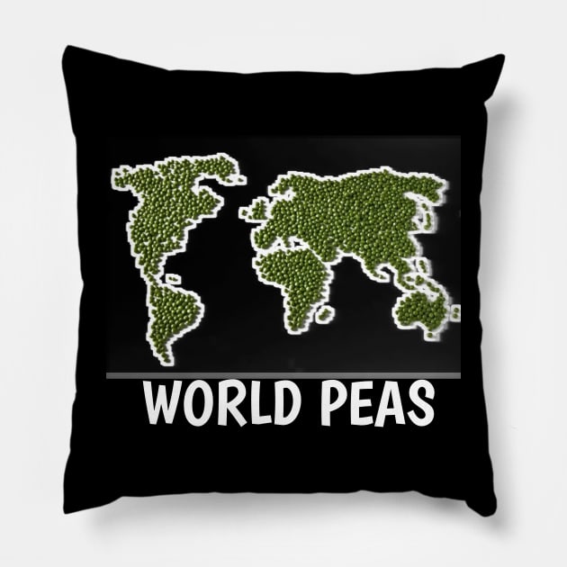 funny world peas world of peace Pillow by itacc