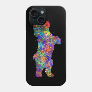 Bichon frise breed dog watercolor Phone Case