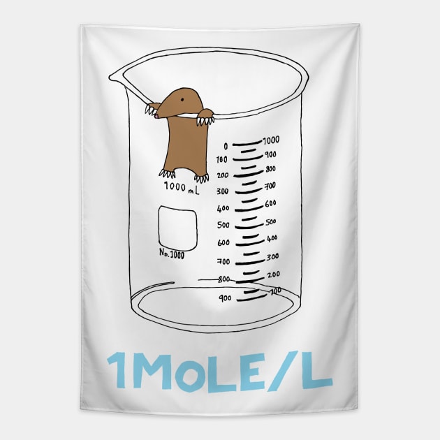 Chemistry 1 Mole per Litre Chemistry Tapestry TeePublic