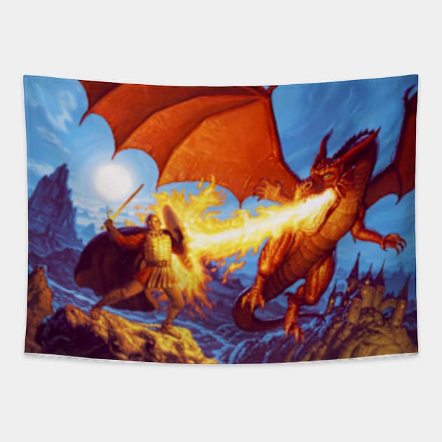 The Dragon Slayer Tapestry by Spiderwebart Gallery