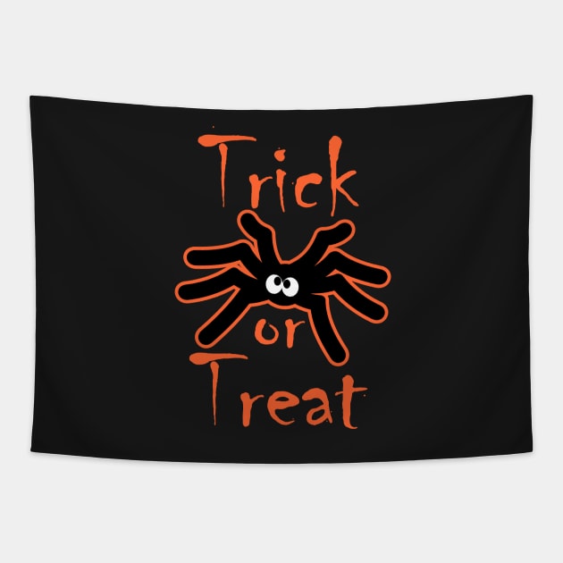 Halloween Spider Tapestry by evisionarts