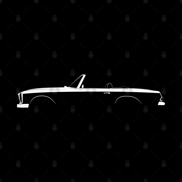 Mercedes-Benz SL Roadster (W113) Silhouette by Car-Silhouettes