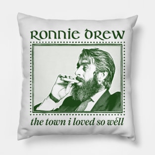 Ronnie Drew /// Vintage Style Fan Design Pillow