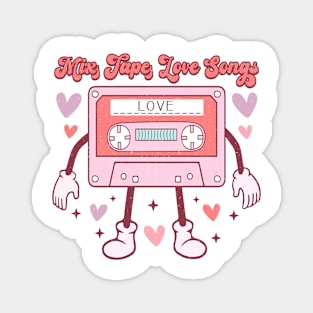 Mix Tape Love Songs T Shirt Valentine T shirt For Women Magnet