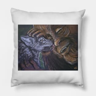 Wolfie Love Pillow