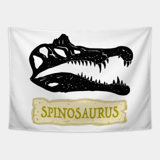 Prehistoric Spinosaur Skull Tapestry