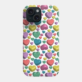 Colorful Hearts Pattern Phone Case