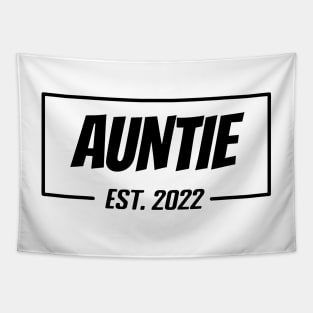 AUNTIE Est 2022 Tee,  Gifts for Birthday present, cute B-day ideas Tapestry