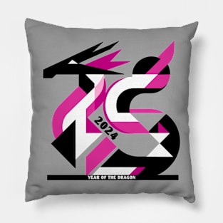 Neo Dragon Abstract - Lunar New Year 2024 Pillow