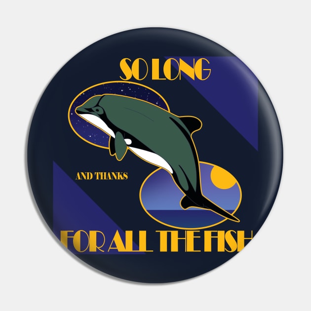 Hitchhicker´s Chilean dolphin Pin by uialwen