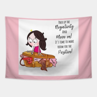 positive girl Tapestry