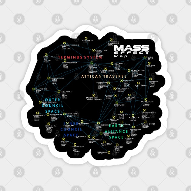 mass effect map Magnet by AlonaGraph