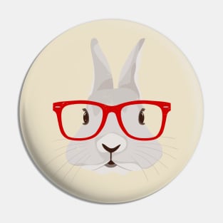 Smart Bunny Pin