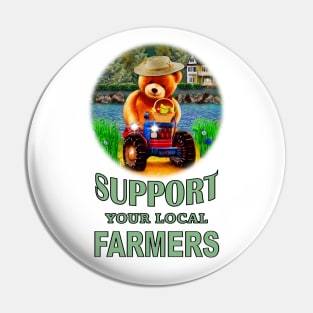 Support Your Local Farmers Pin